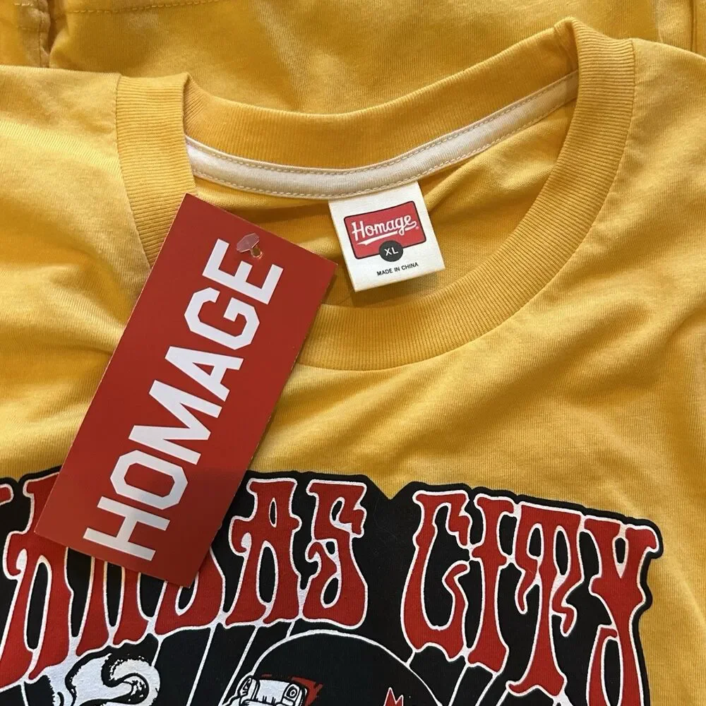 Homage NFL Kansas City Chiefs X Grateful Dead T-Shirt Men's XL NWT - Picture 3 of 16